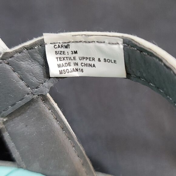 MAP CARMI VELCRO STRAP CLOSURE GIRL  OPEN TOE SANDAL - Picture 6 of 12